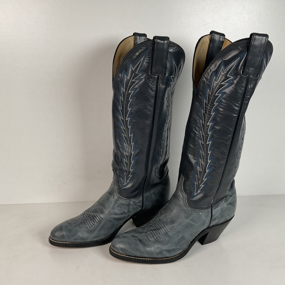 Vintage Abilene Cowgirl Boots | USA Made | Marbled Leather | Women’s 8 M